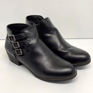 London Fog Collection Boots Tommy Ankle Booties Black Women's Size 8 M